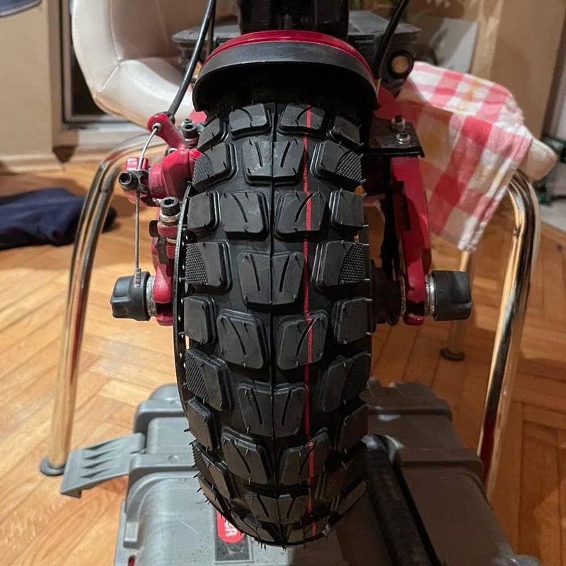 AceSupever 10 inch Scooter Tire, 10'' Electric Scooter Tire & Inner Tube (1 Set), Off Road City Road Tire 10in Inflatable Tyre for 255x80 Electric Scooter - Rim Size 6 Inches - Image 5